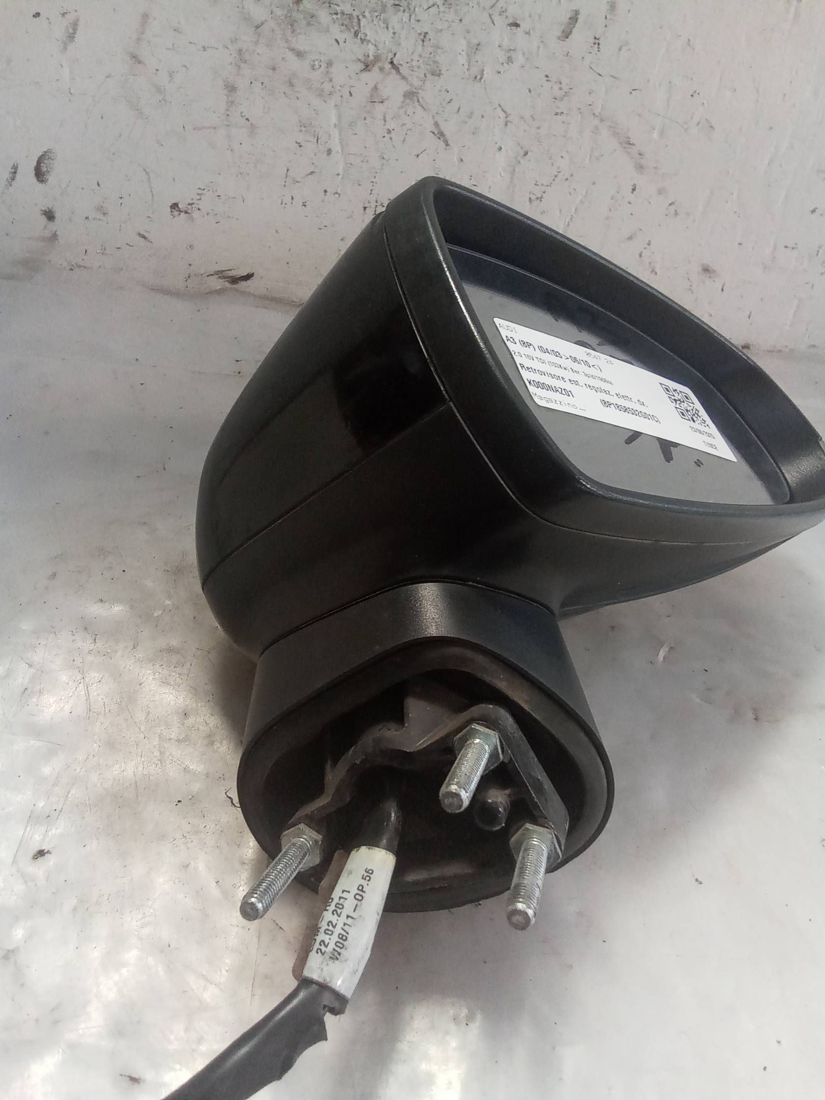 Retrovisore est. regolaz. elettr. dx.