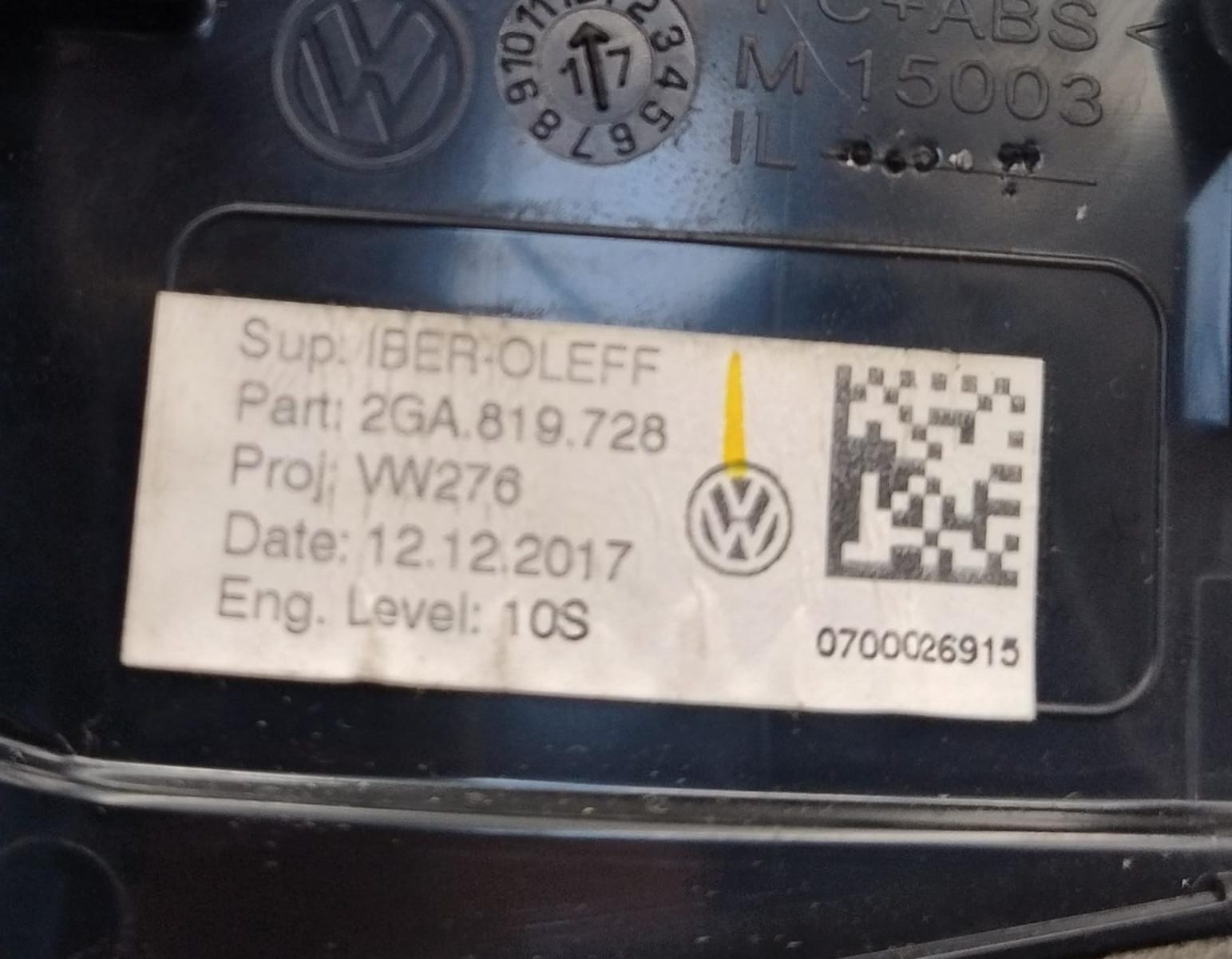 Bocchetta aria ant. console centr. dx.