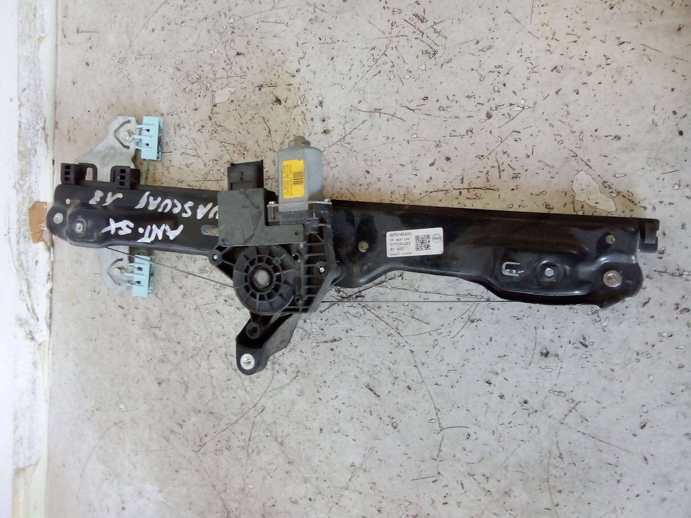 Alzacristallo elettr. porta ant. sx.