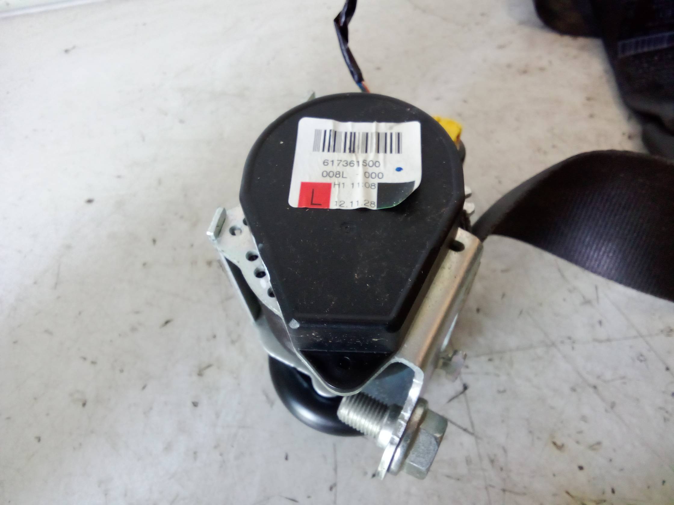 Cintura di sicurezza ant. sx.