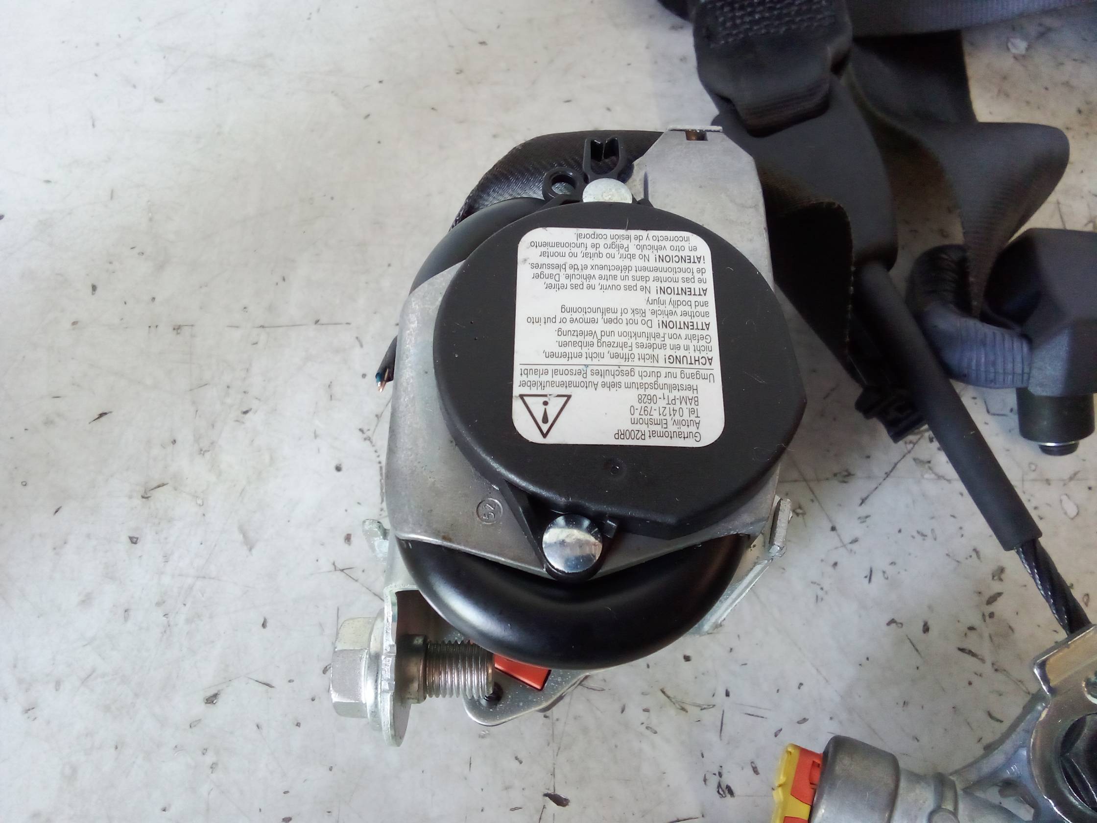 Cintura di sicurezza ant. sx.