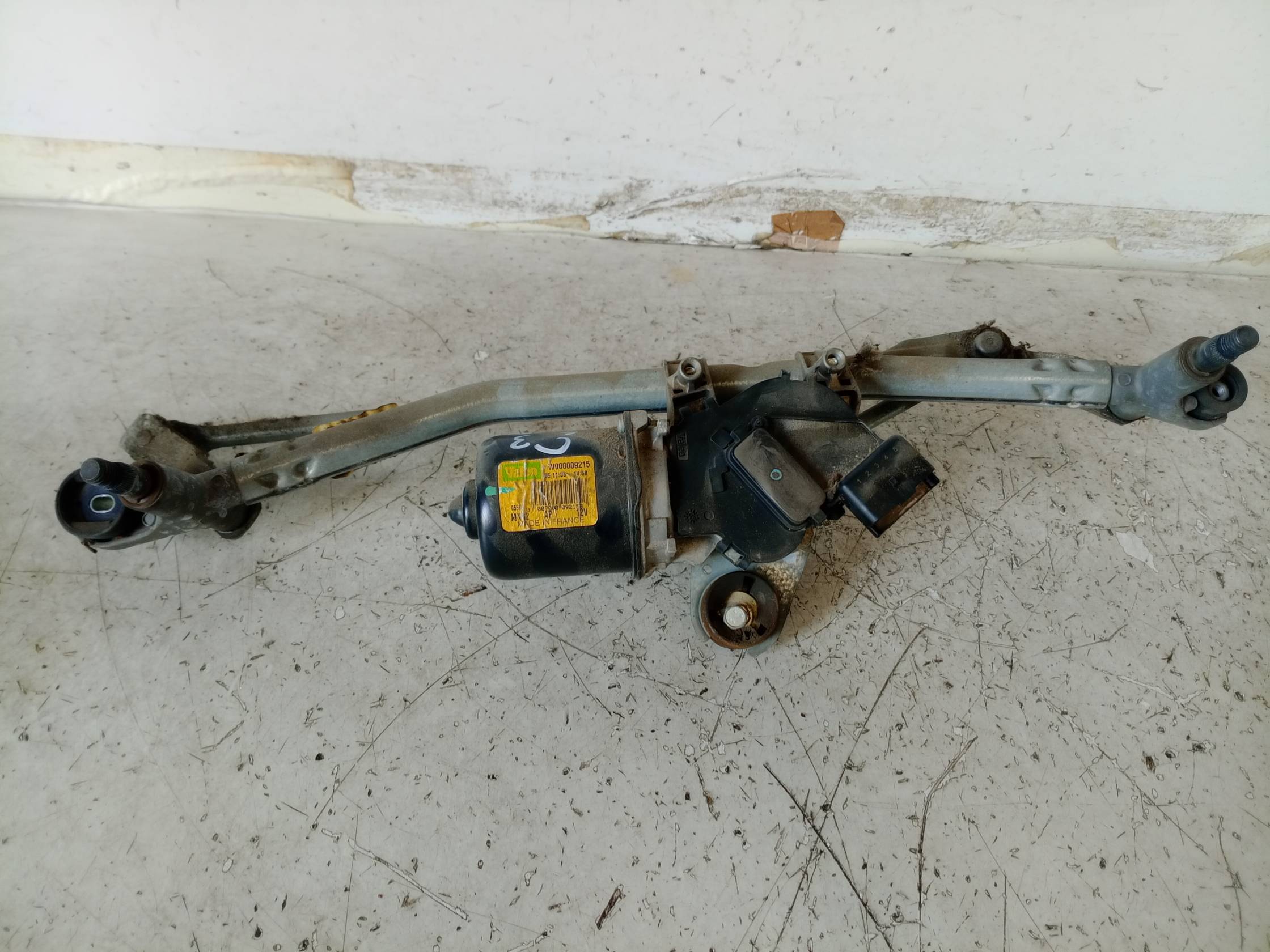 Meccanismo tergiparabrezza con motorino