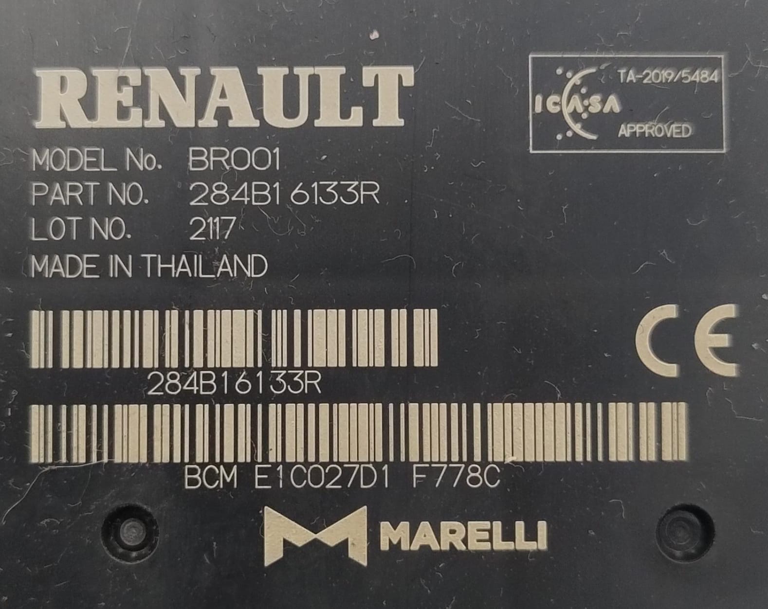 Centralina body computer