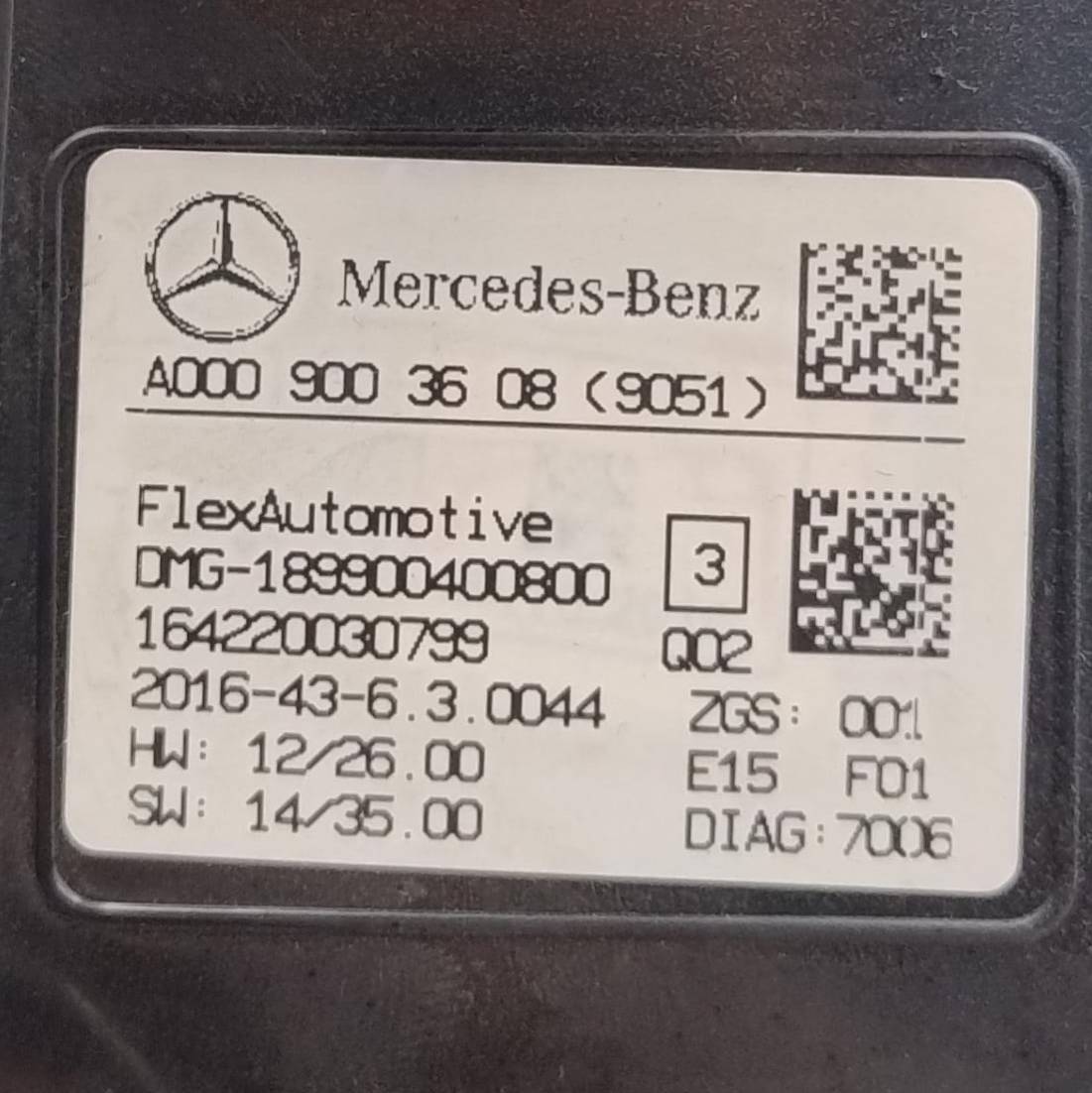 Plafoniera luci interna abitacolo