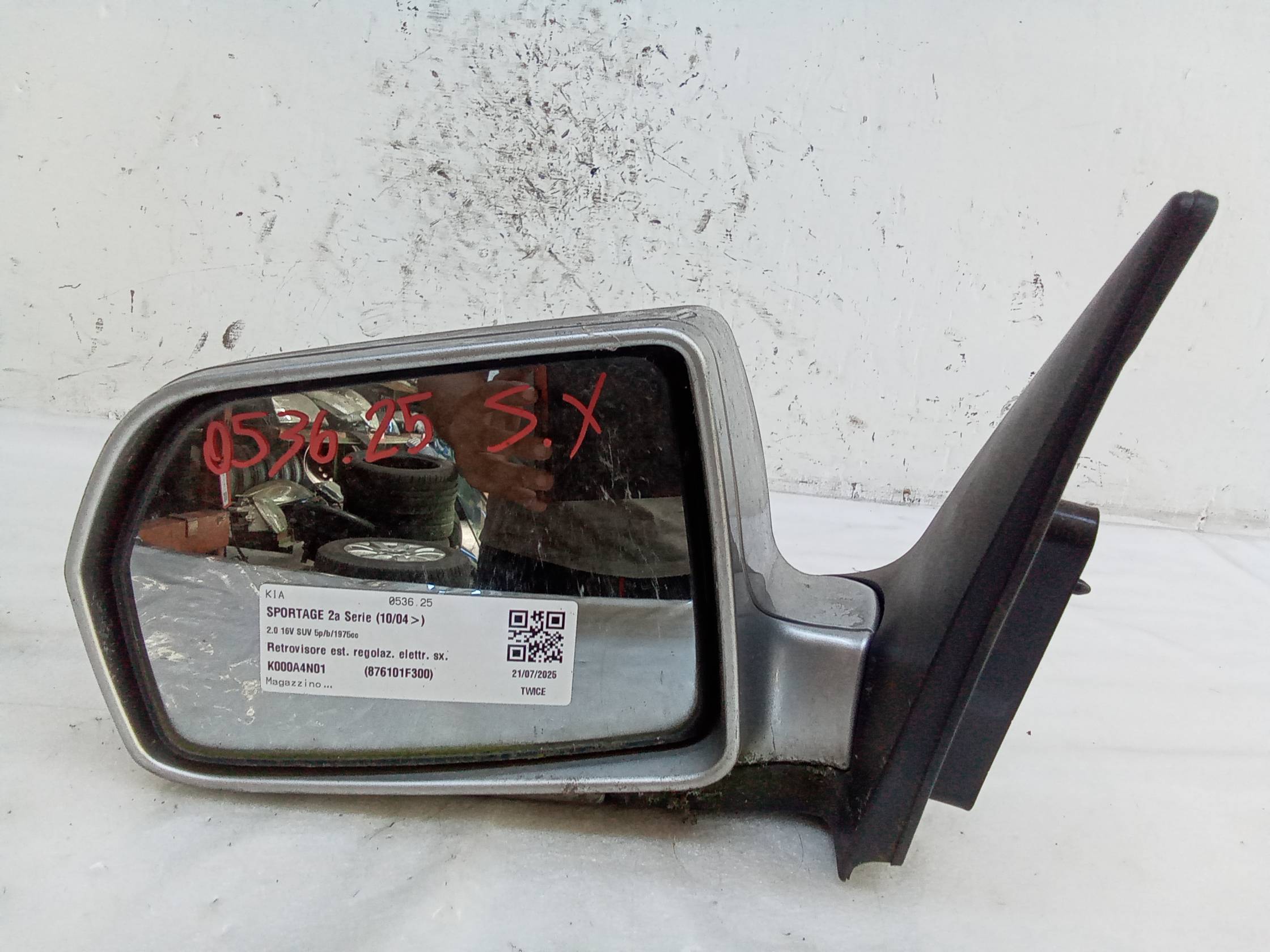 Retrovisore est. regolaz. elettr. sx.