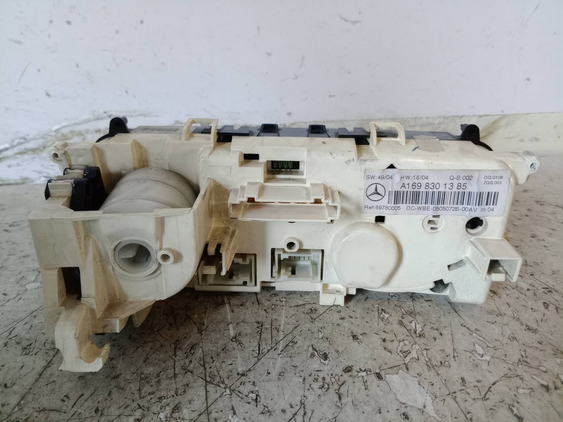 Blocco comando climatizzazione