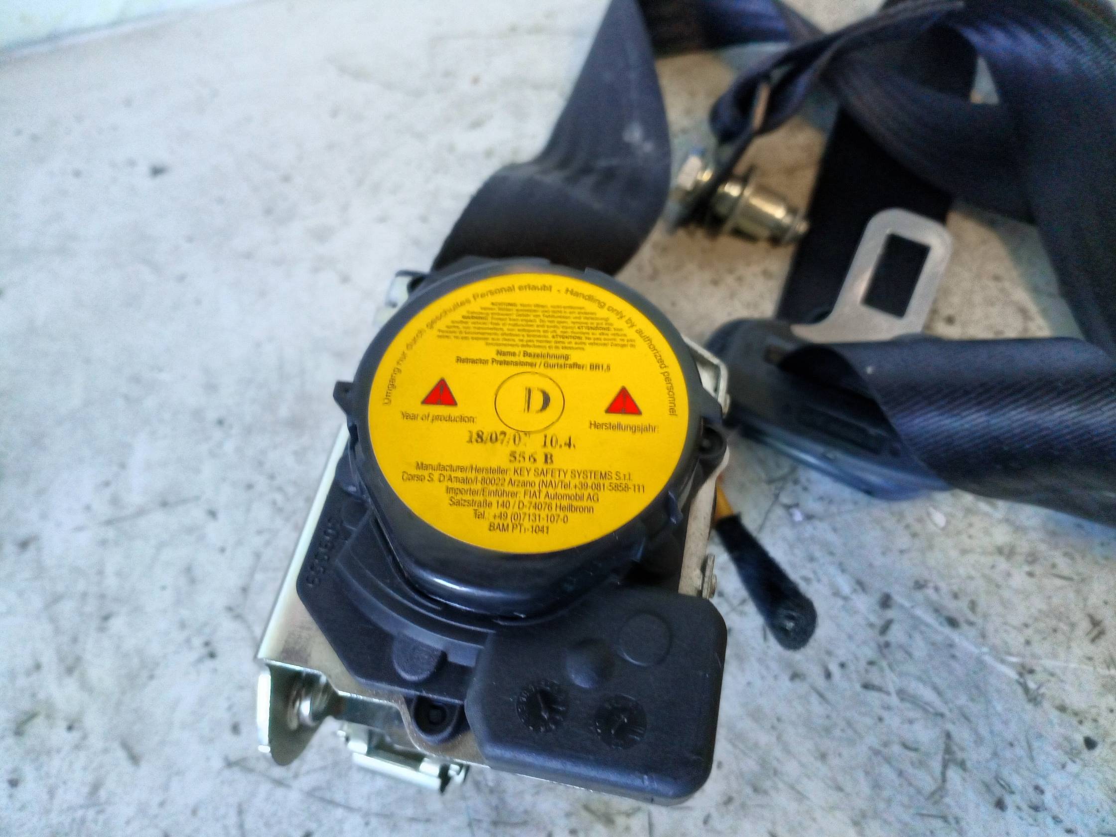 Cintura di sicurezza ant. dx.