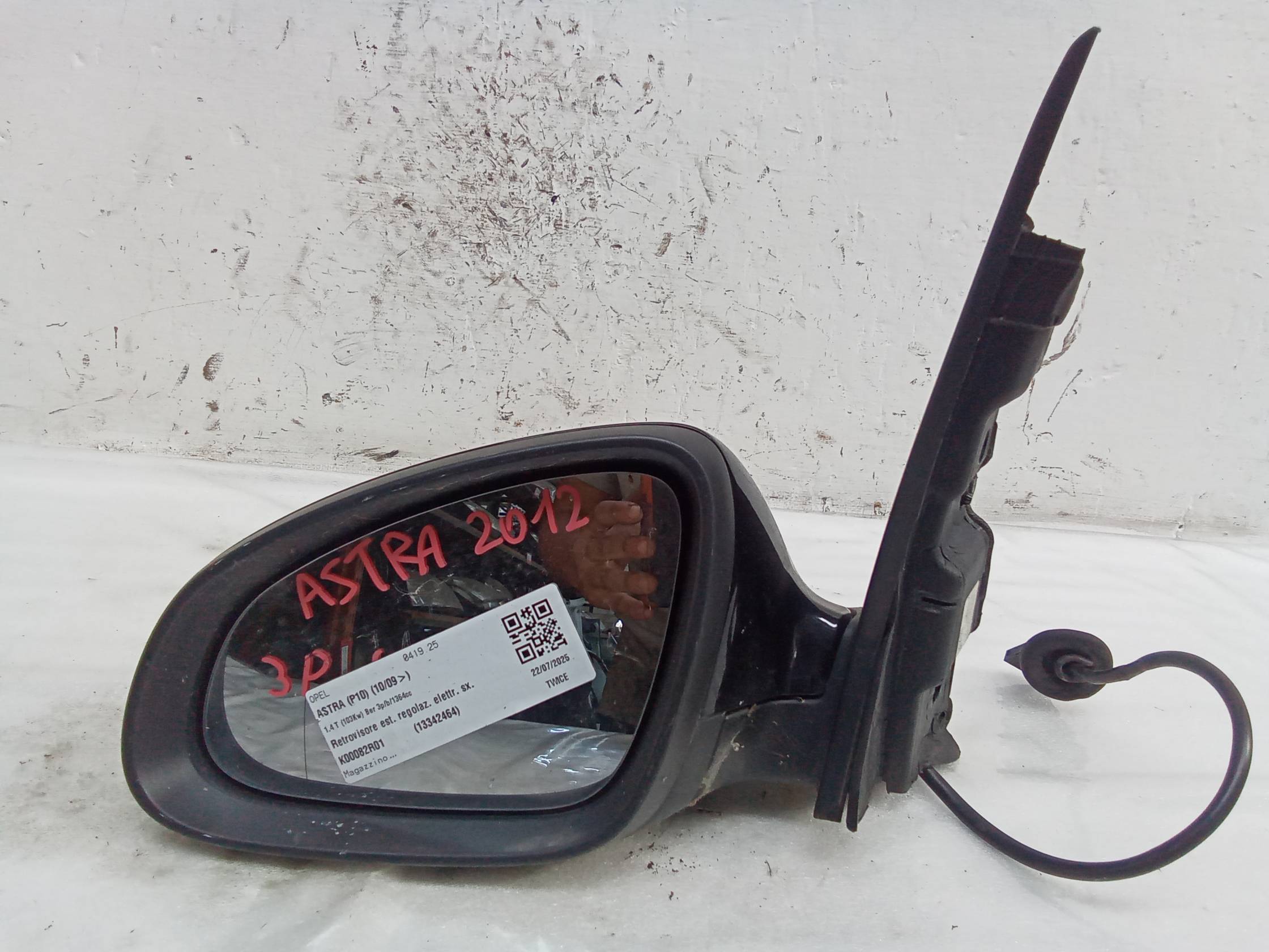 Retrovisore est. regolaz. elettr. sx.