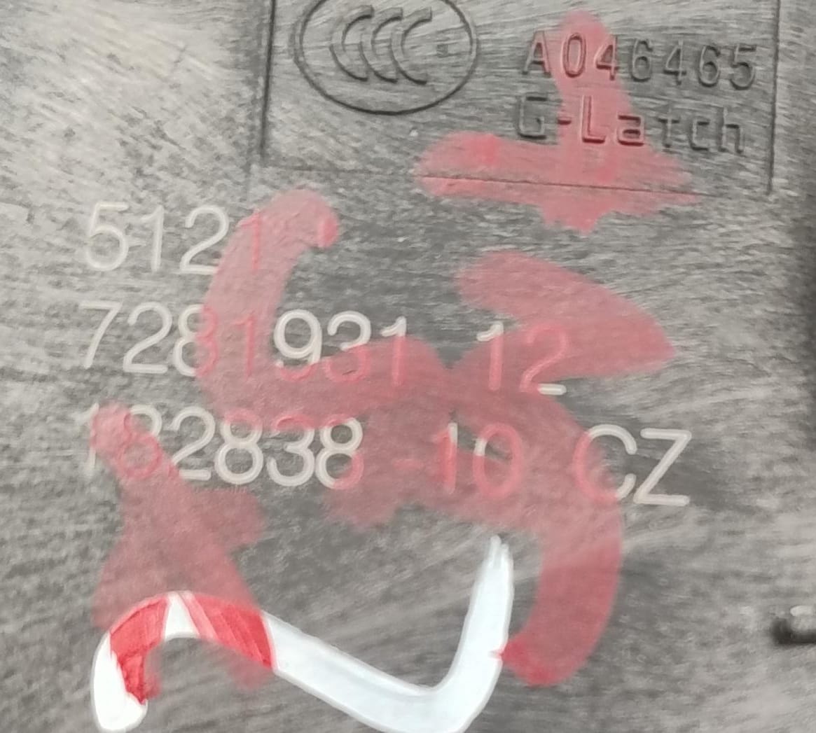 Serratura porta ant. sx.