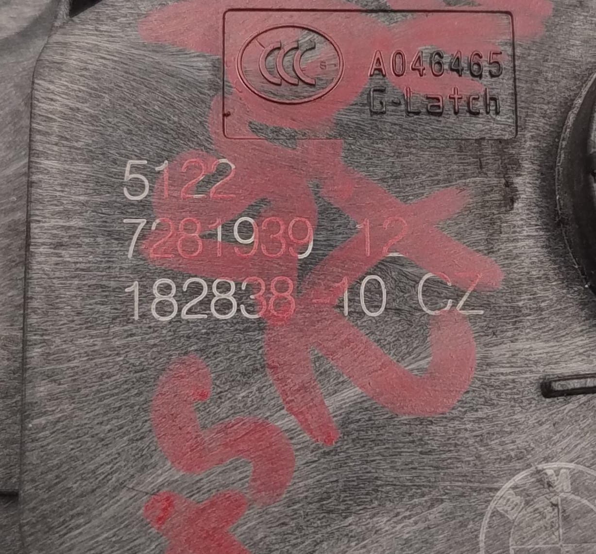 Serratura porta post. sx.