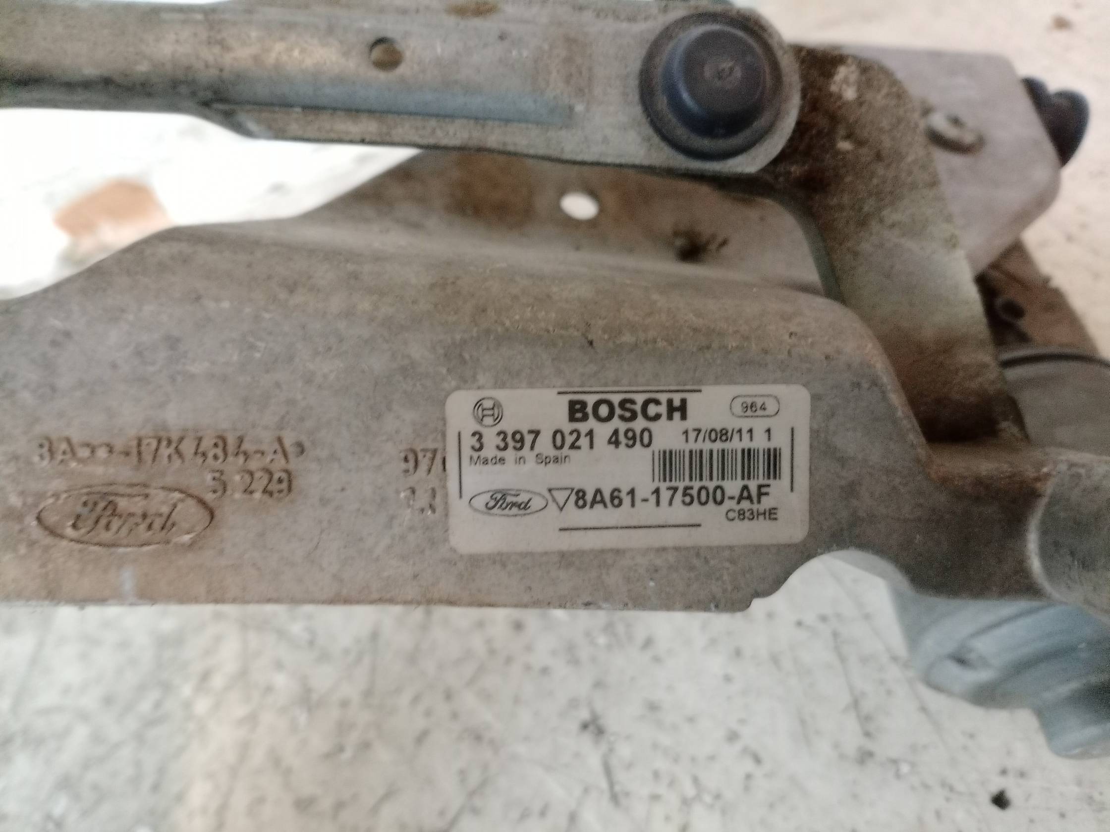 Meccanismo tergiparabrezza con motorino