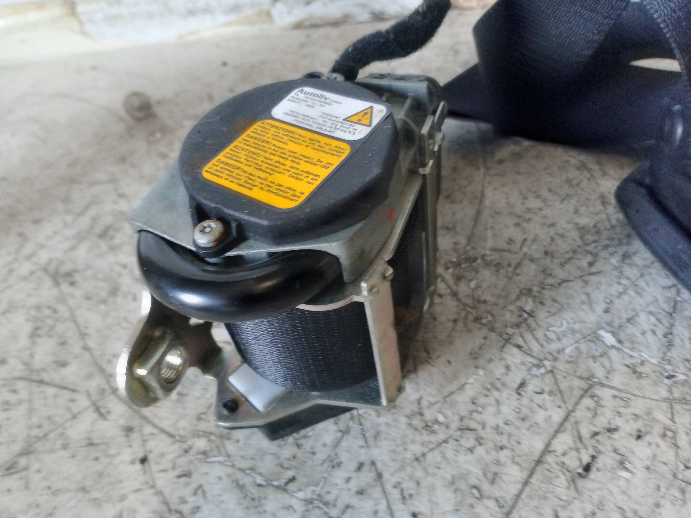 Cintura di sicurezza ant. dx.