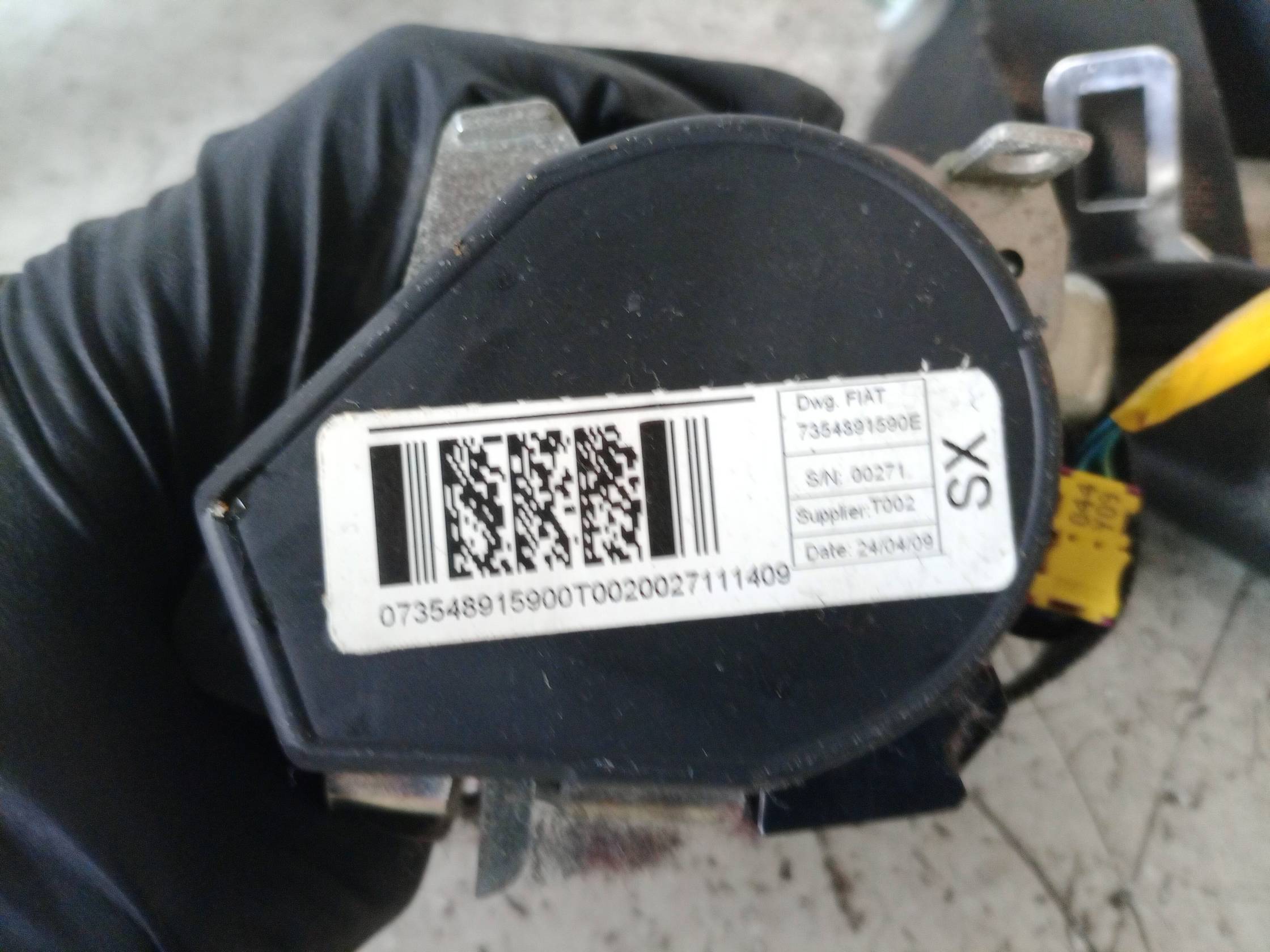 Cintura di sicurezza ant. sx.