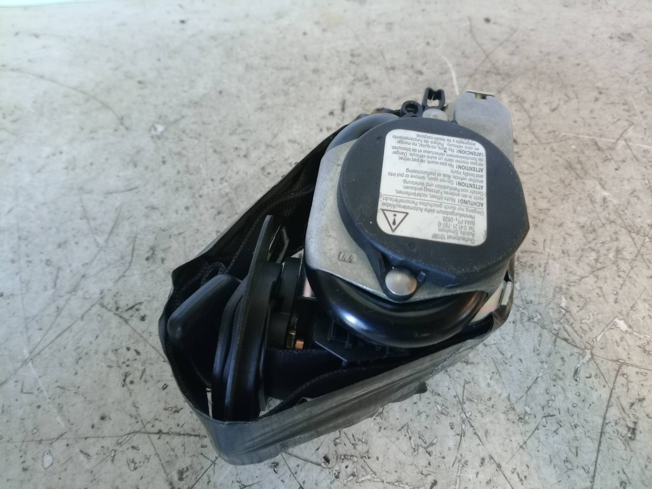 Cintura di sicurezza ant. dx.