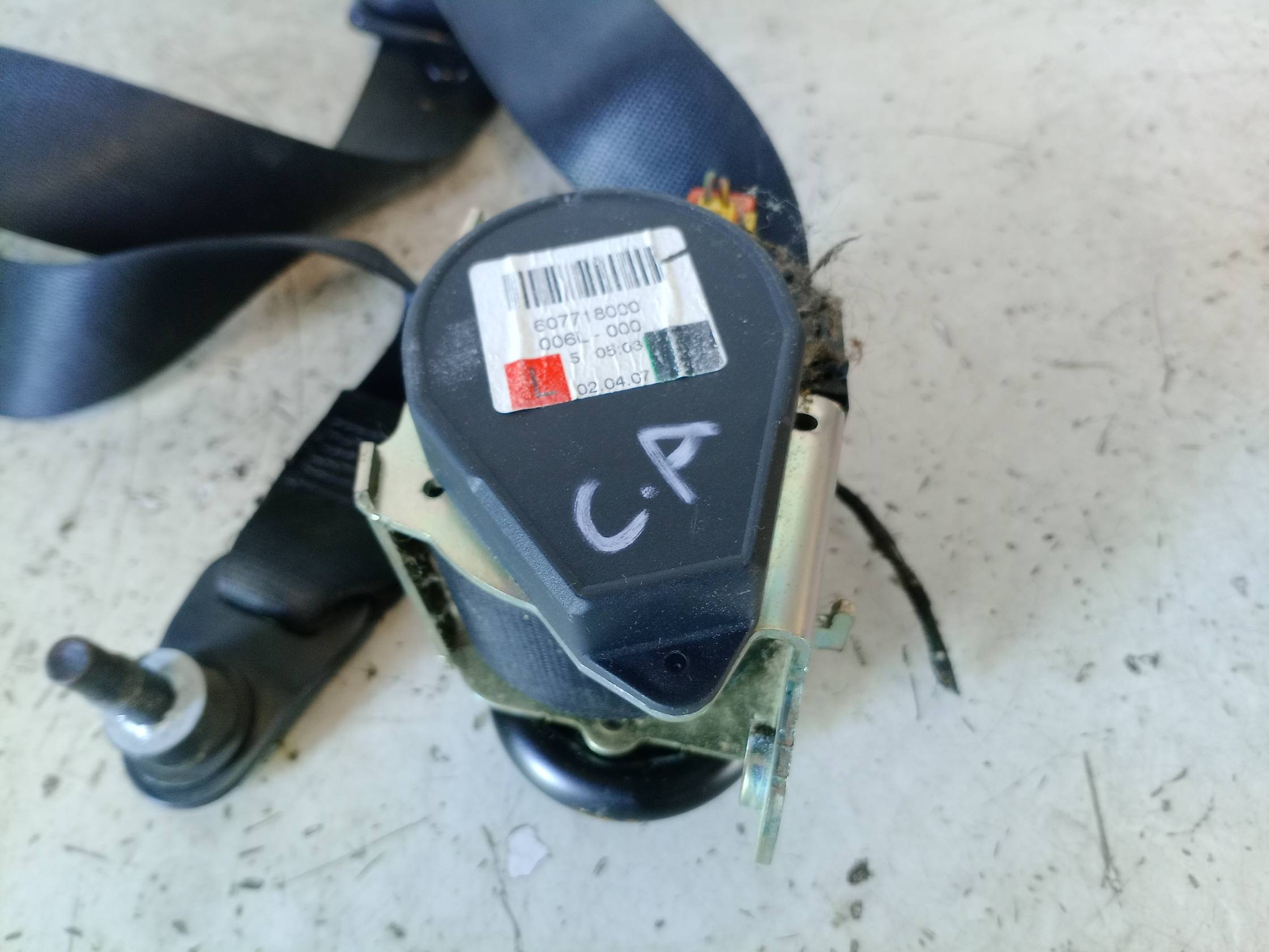 Cintura di sicurezza ant. sx.