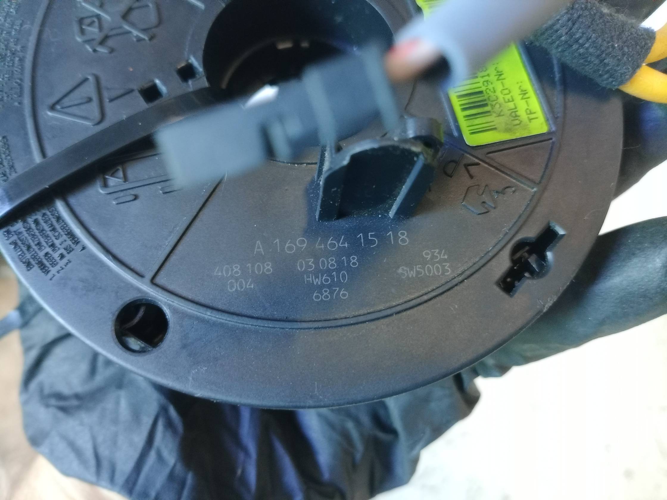 CONTATTO SPIRALATO ANELLO Airbag