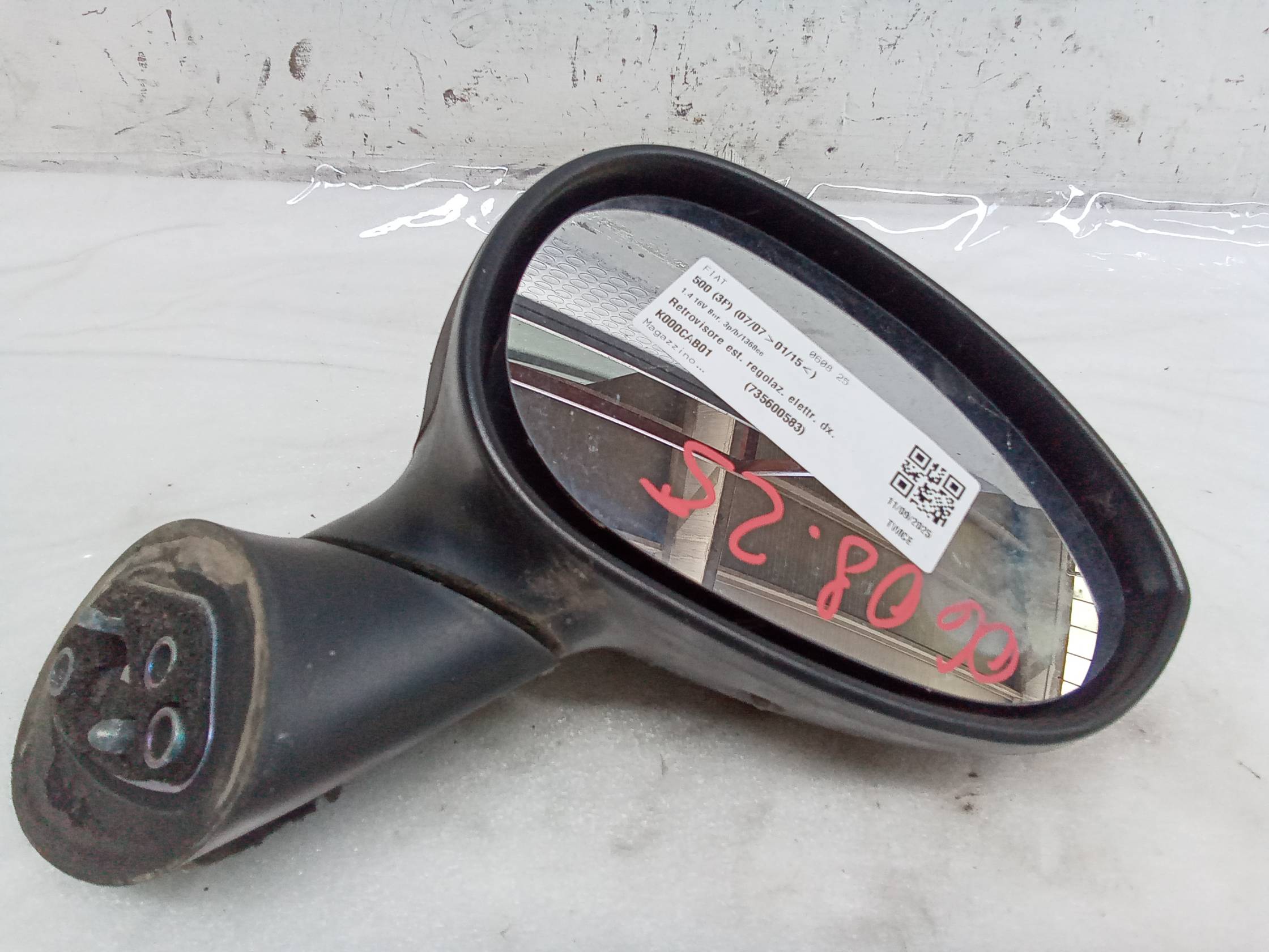 Retrovisore est. regolaz. elettr. dx.