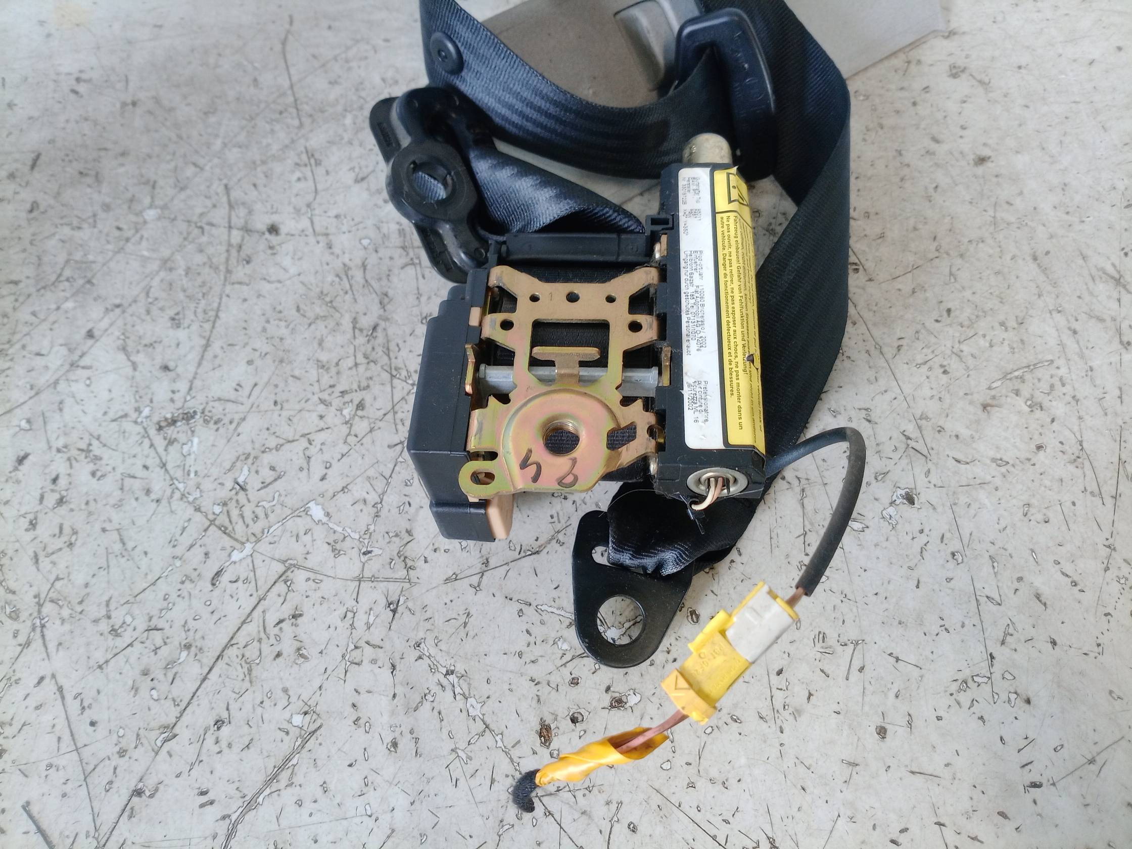 Cintura di sicurezza ant. dx.