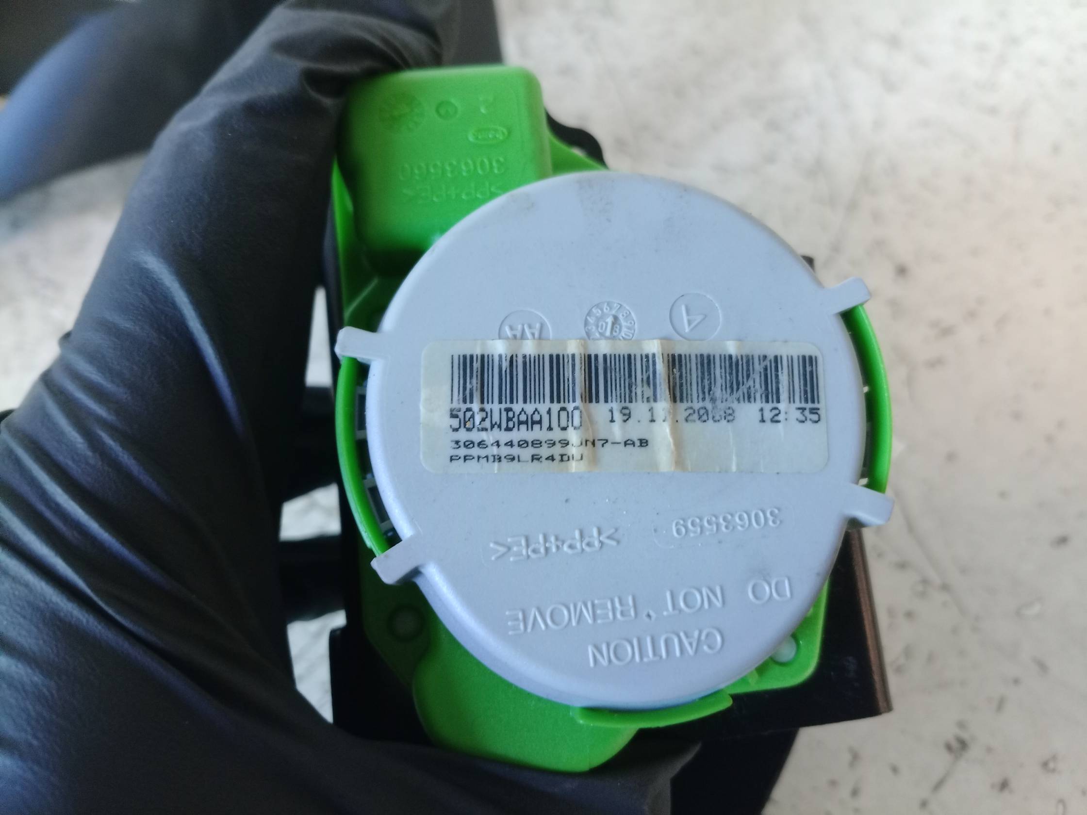 Cintura di sicurezza ant. sx.