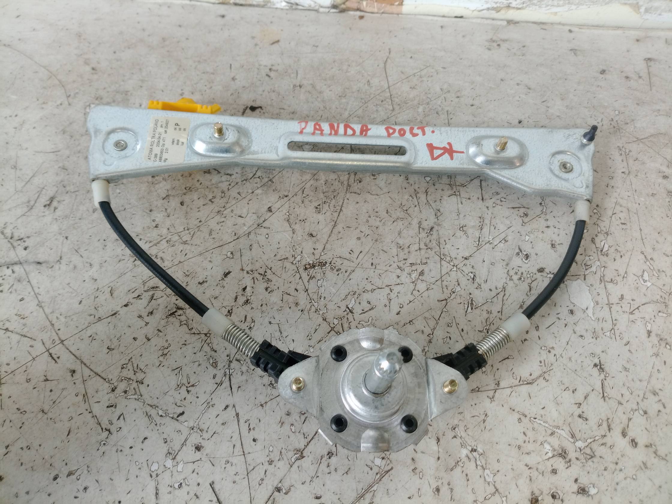 Alzacristallo porta post. dx.