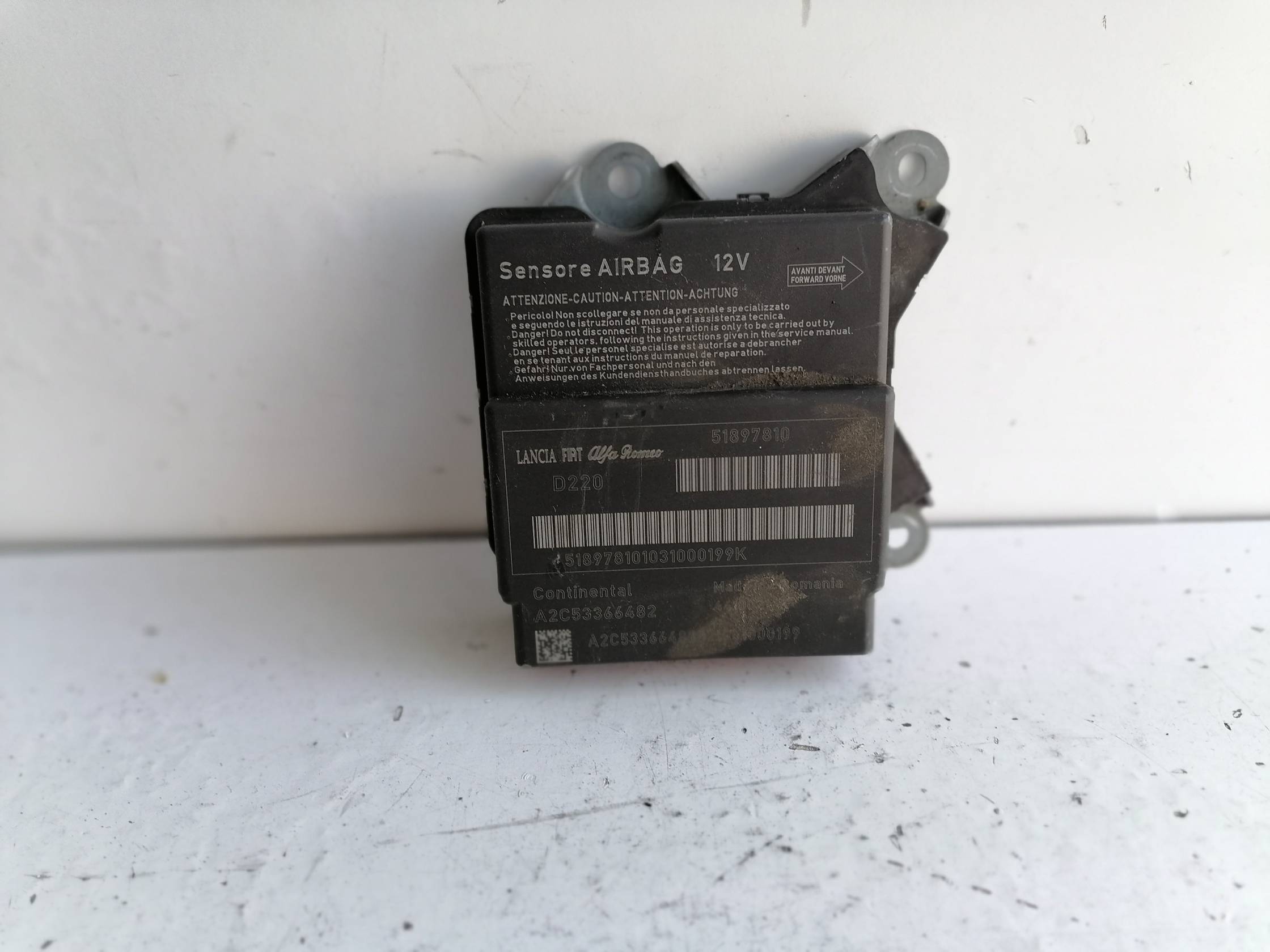 Centralina comando airbag