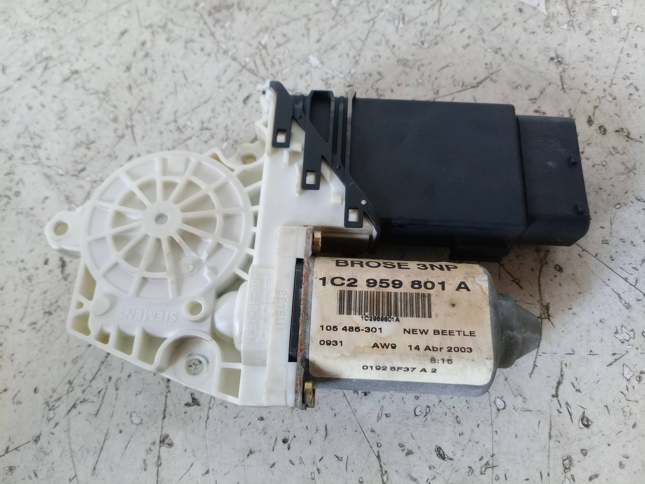 Motorino alzacristallo porta ant. dx.