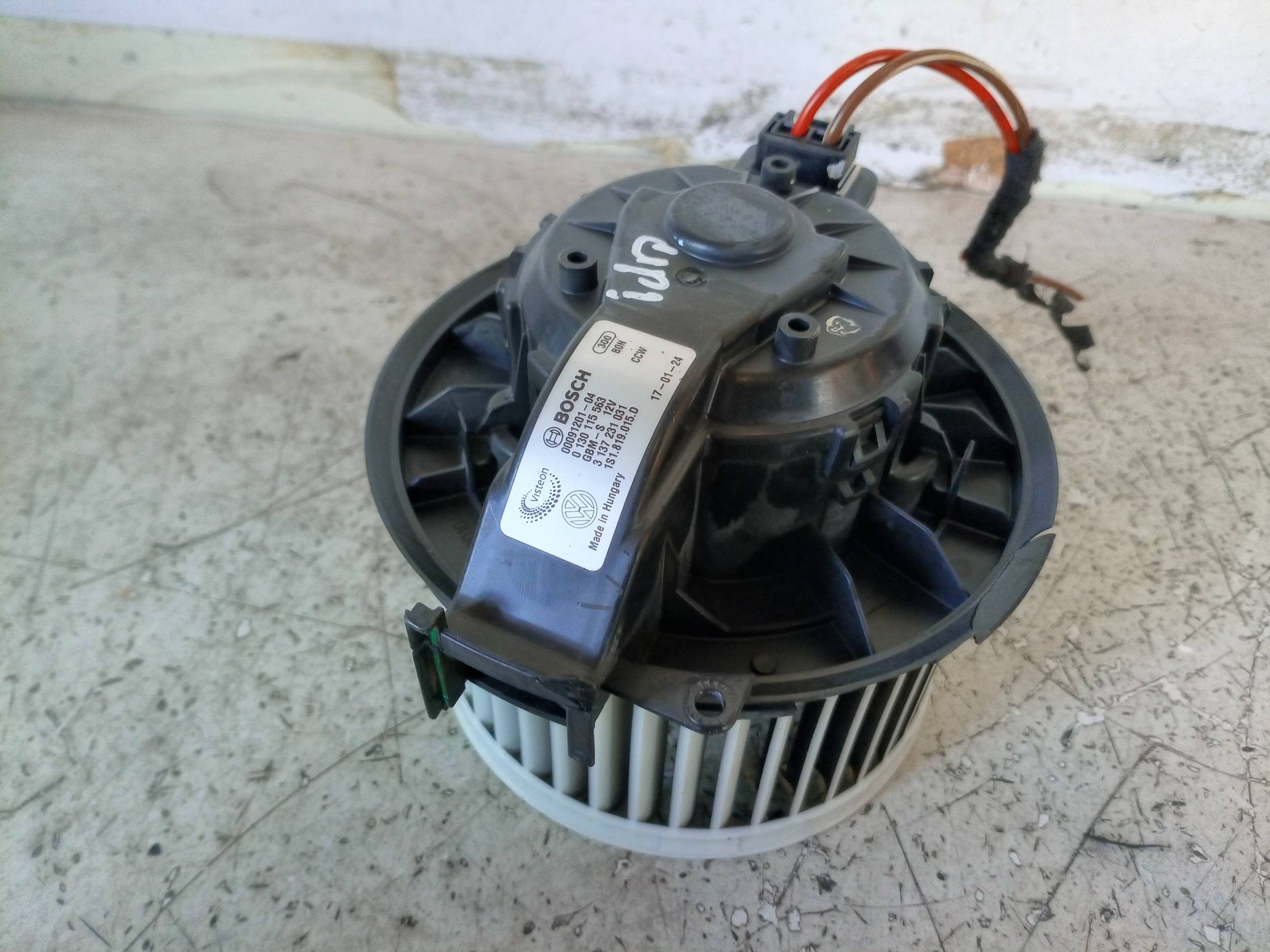 Motorino ventilazione abitacolo