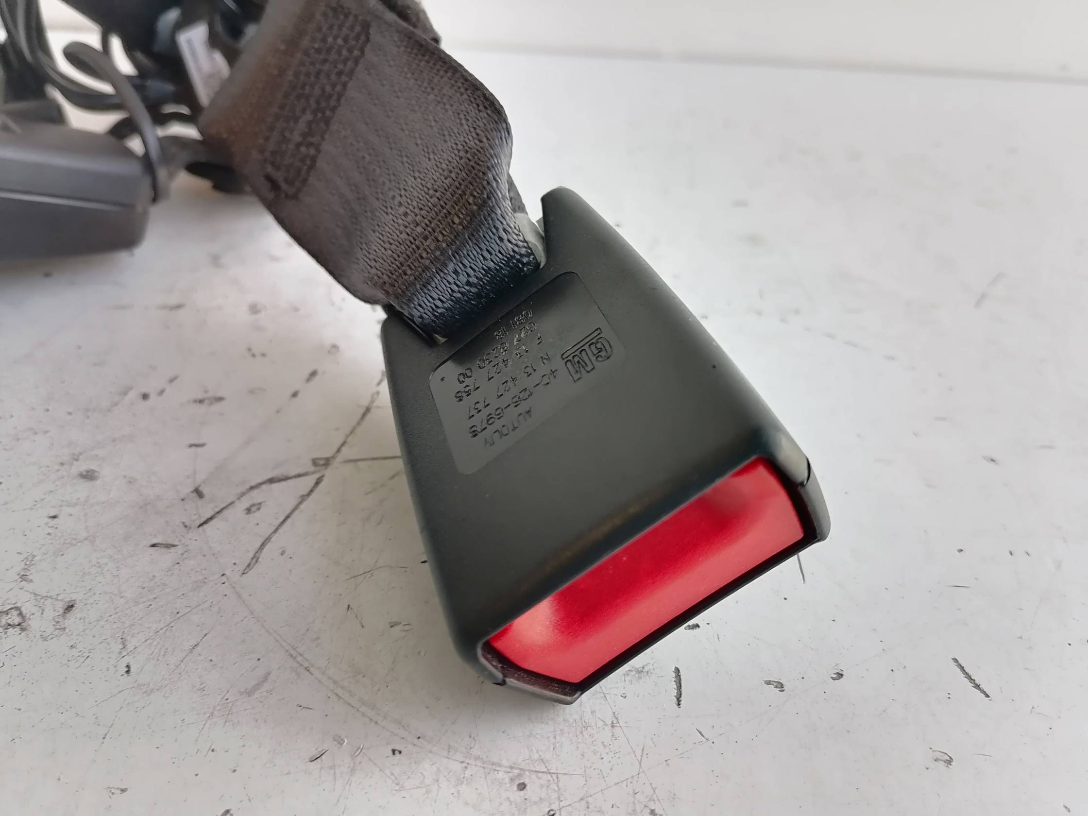 Aggancio cintura di sicurezza post. sx.