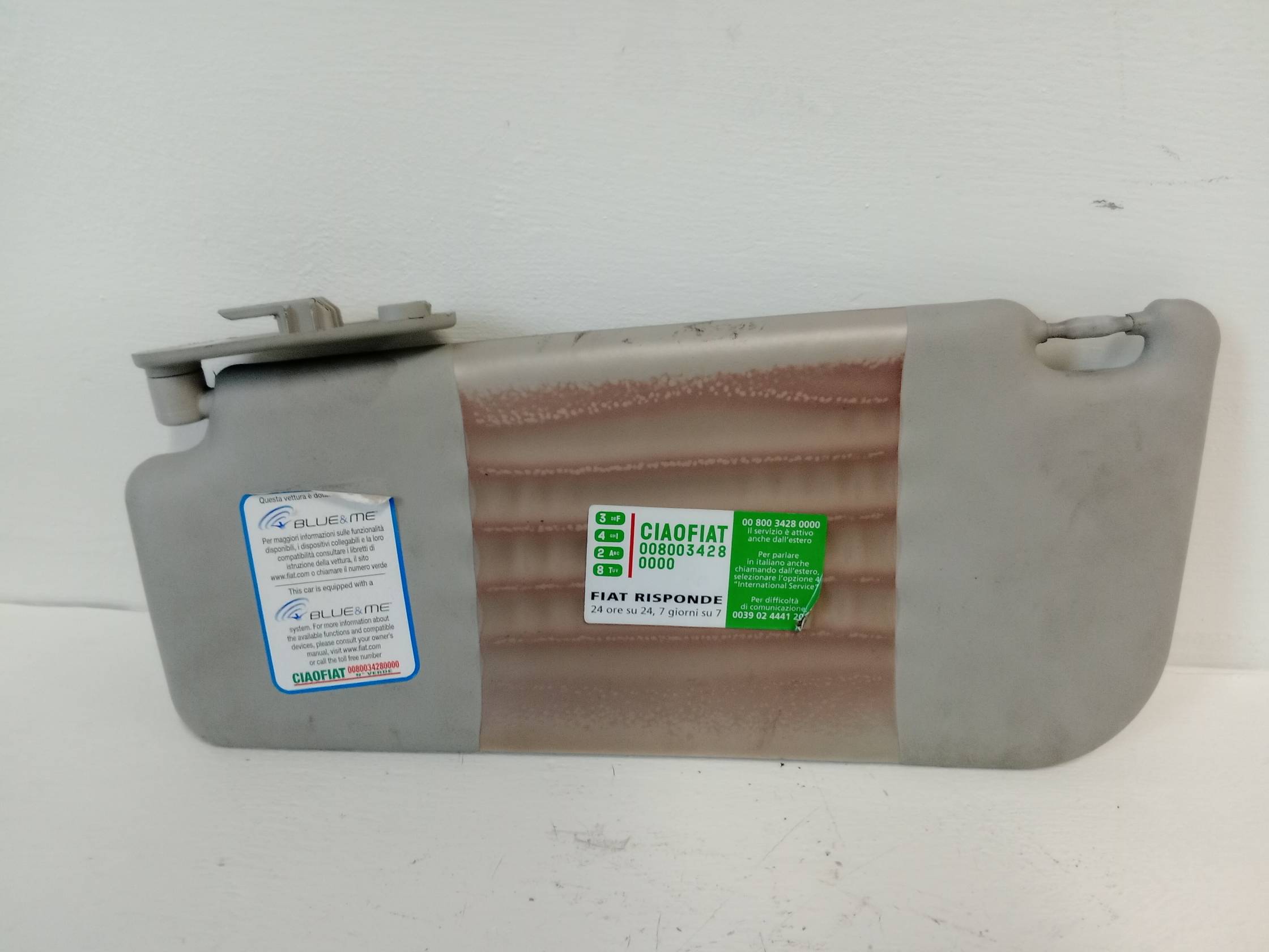 Aletta parasole parabrezza sx.