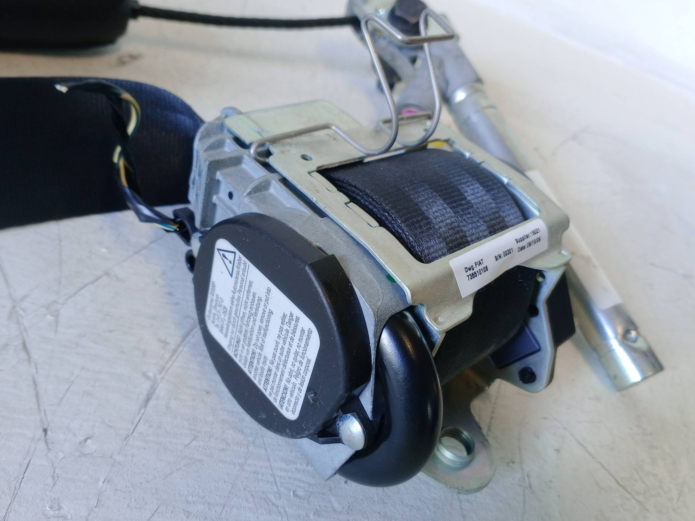 Cintura di sicurezza ant. dx.