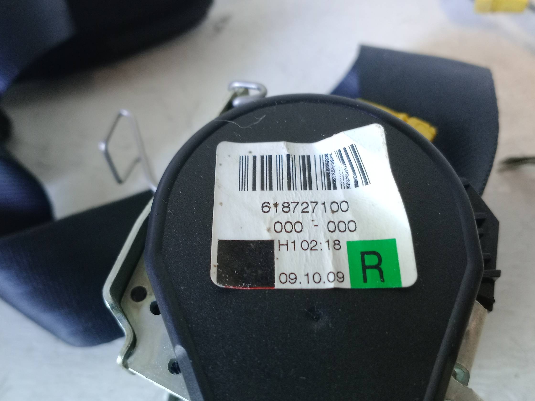 Cintura di sicurezza ant. dx.