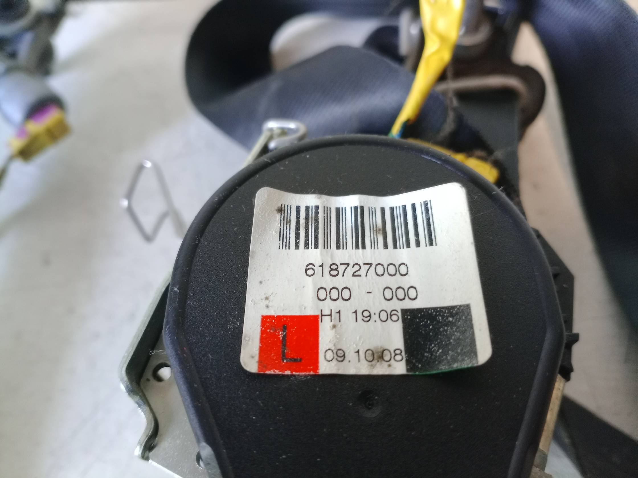 Cintura di sicurezza ant. sx.