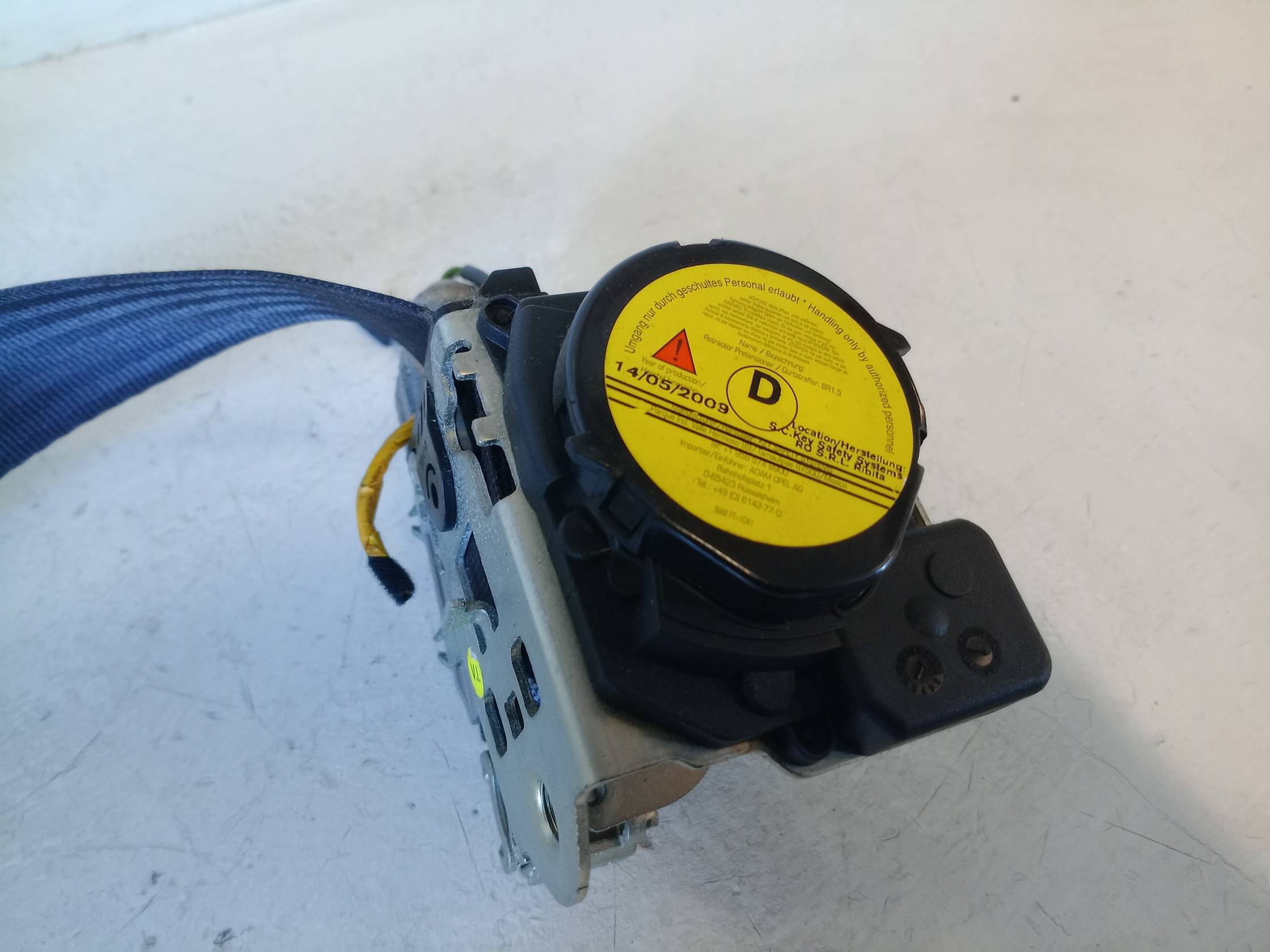 Cintura di sicurezza ant. dx.