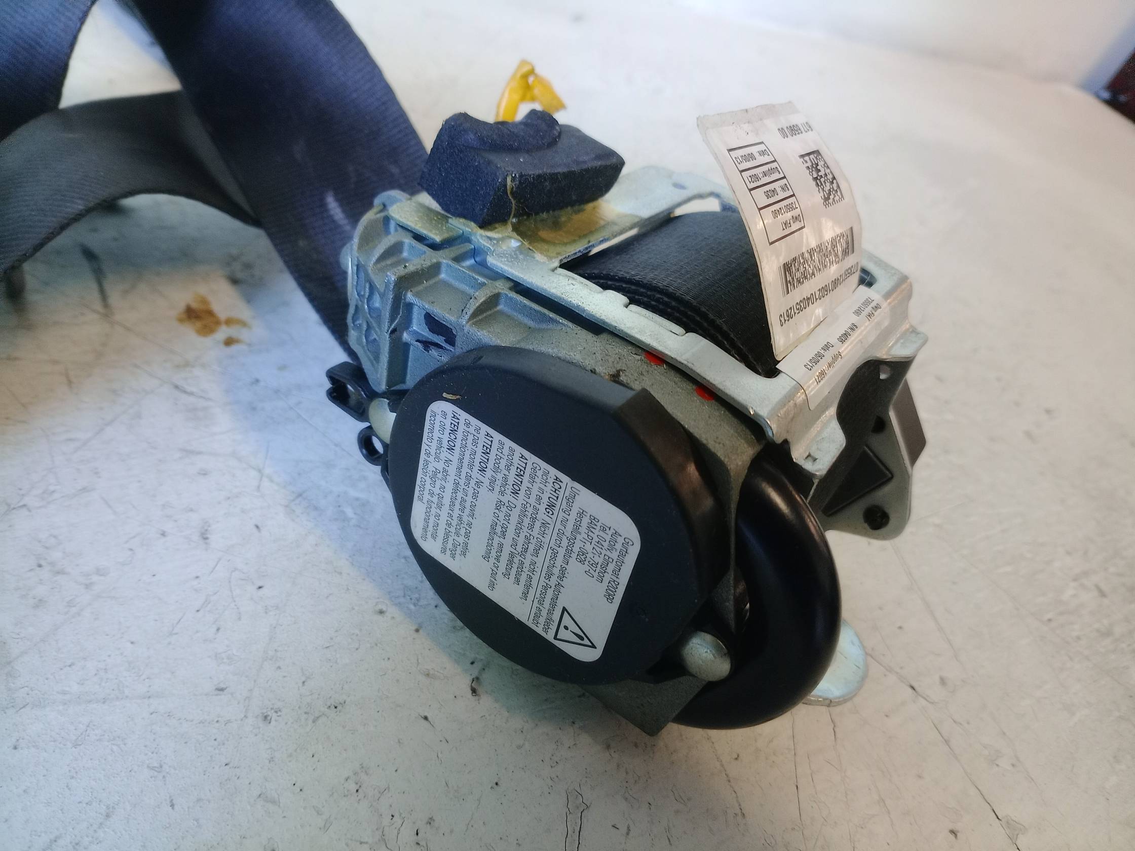 Cintura di sicurezza ant. sx.